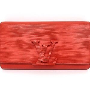 Louis Vuitton Portefeuille Epi Louise Wallet Red Long